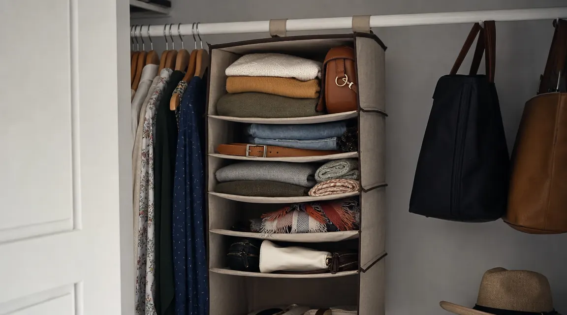 MAX Houser Hanging Closet Organizer Review: One Year in a Tiny Bedroom Closet
